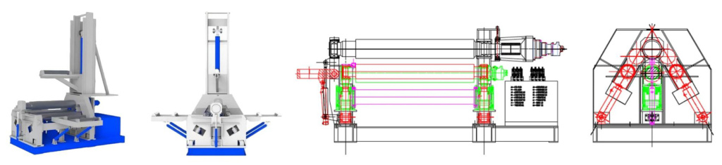 Четырёхвалковые гидравлические вальцы с ЧПУ LEMASH