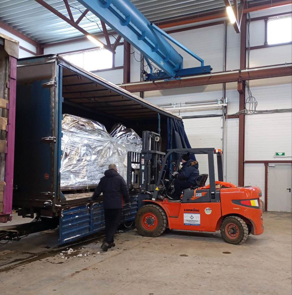 Разгрузка оборудования