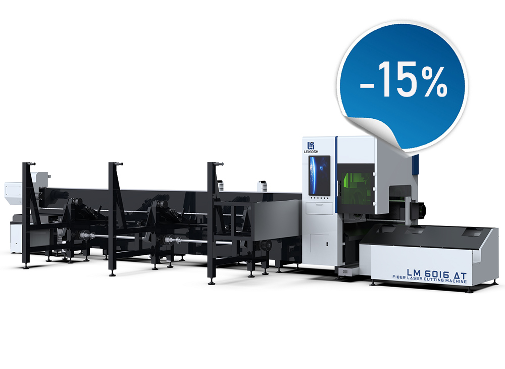 Установка лазерной резки труб и профиля LEMASH LM6016AT