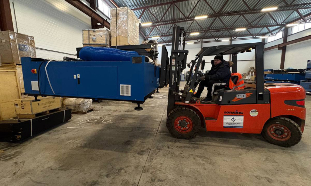 Склад ЛИДЕРМАШ Разгрузка станка